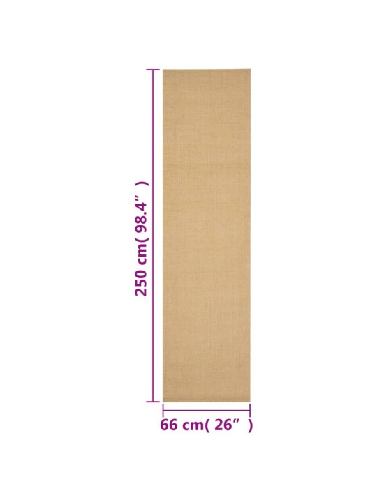 Koberec přírodní sisal 66 x 250 cm