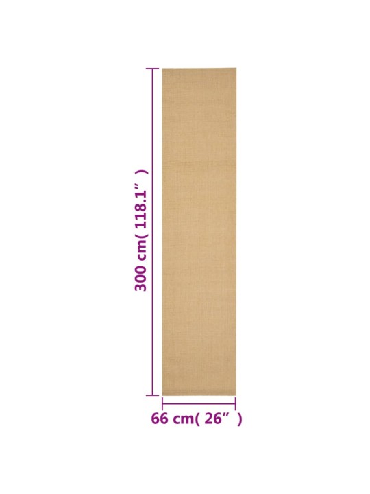 Koberec přírodní sisal 66 x 300 cm