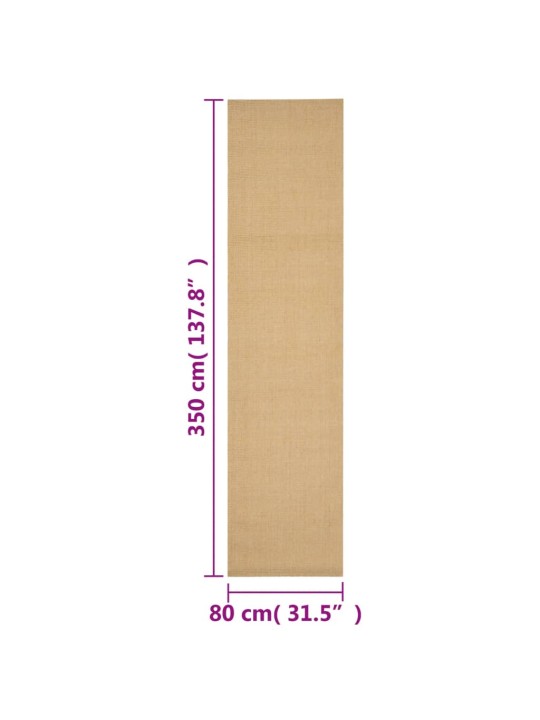 Koberec přírodní sisal 80 x 350 cm