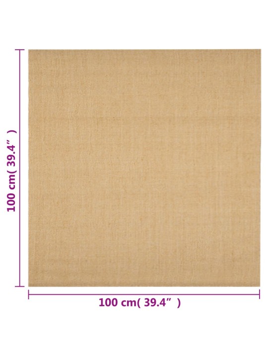 Koberec přírodní sisal 100 x 100 cm
