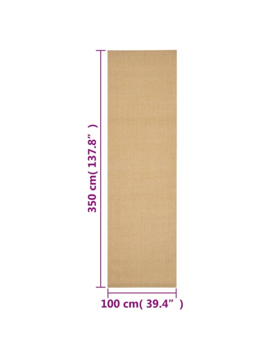 Koberec přírodní sisal 100 x 350 cm
