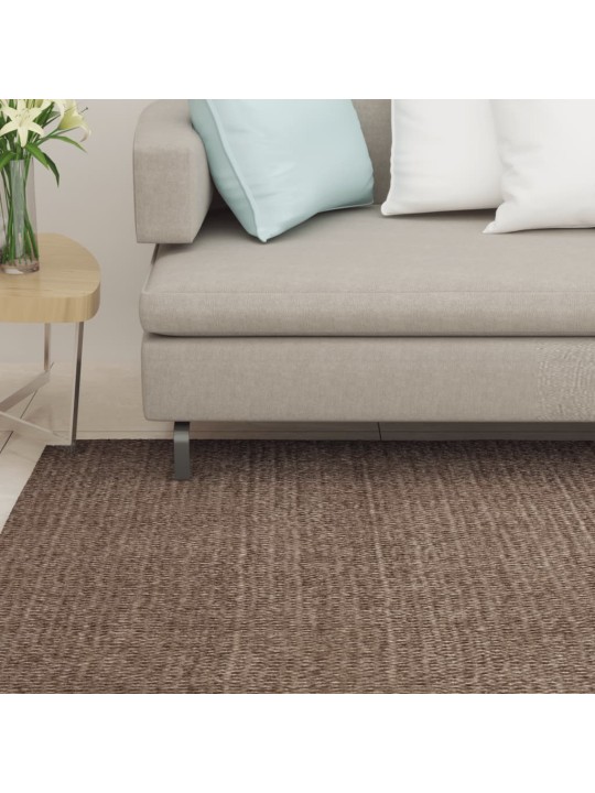 Koberec přírodní sisal 66 x 350 cm hnědý