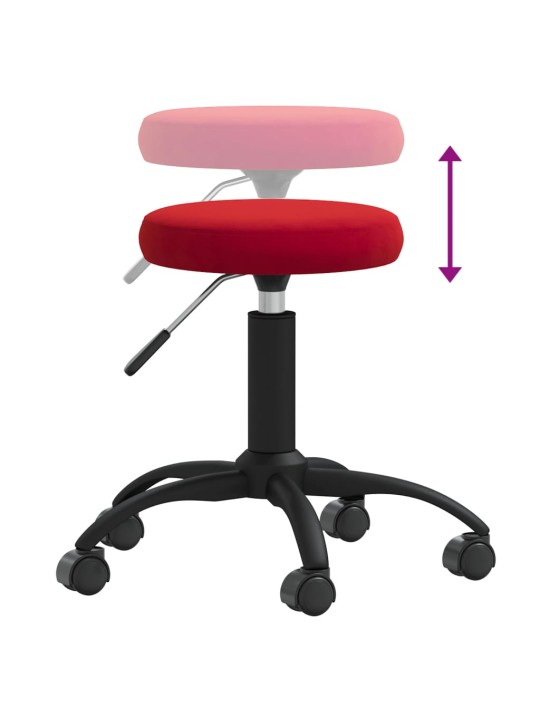 Masážní stolička samet vínová