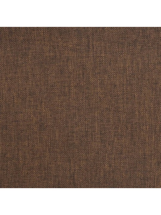 Otočné jídelní židle 4 ks hnědé textil