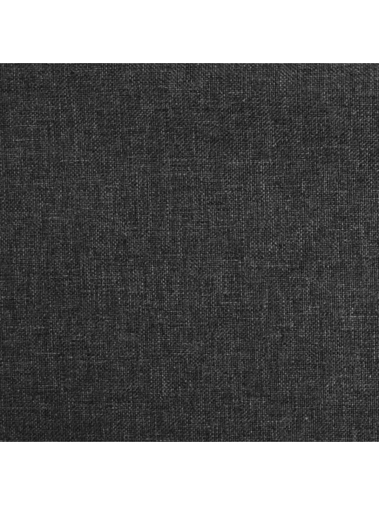 Otočné jídelní židle 6 ks černé textil