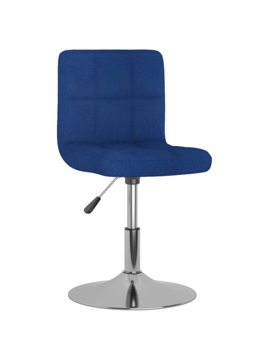 Otočná jídelní židle modrá textil