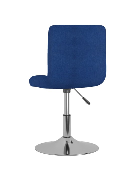 Otočná jídelní židle modrá textil