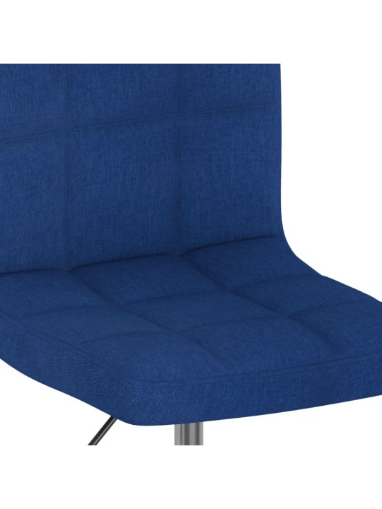 Otočná jídelní židle modrá textil