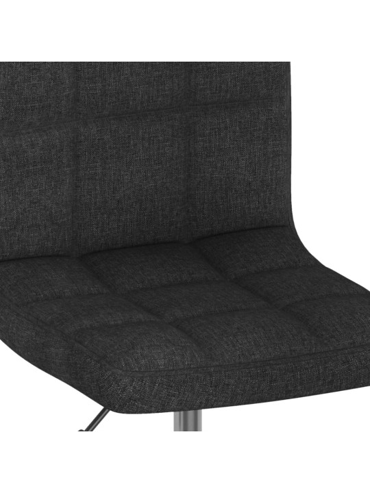 Otočná jídelní židle černá textil
