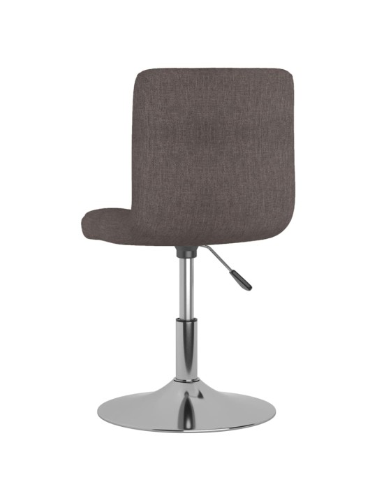 Otočná jídelní židle taupe textil