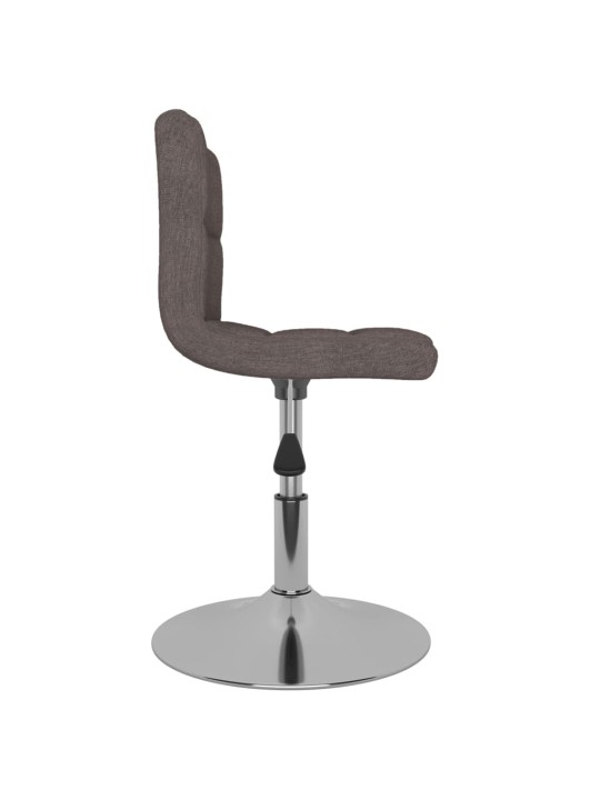 Otočná jídelní židle taupe textil