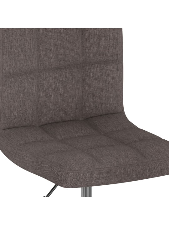 Otočná jídelní židle taupe textil