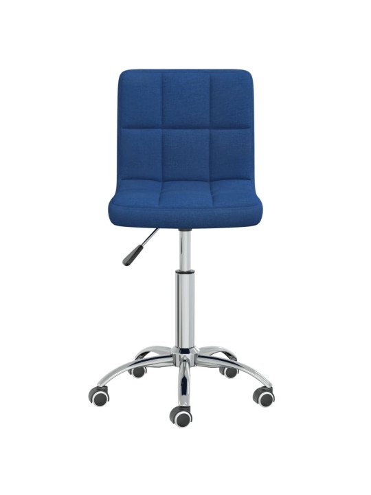 Otočná jídelní židle modrá textil