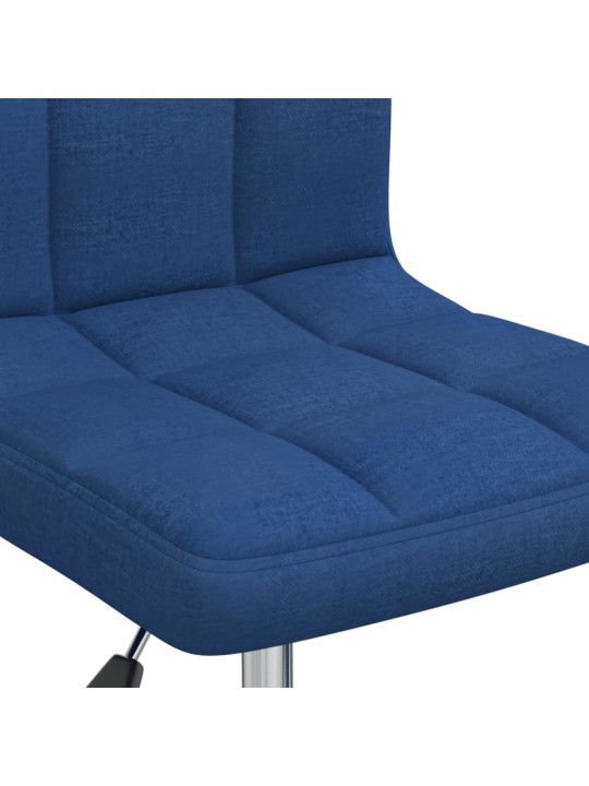 Otočná jídelní židle modrá textil