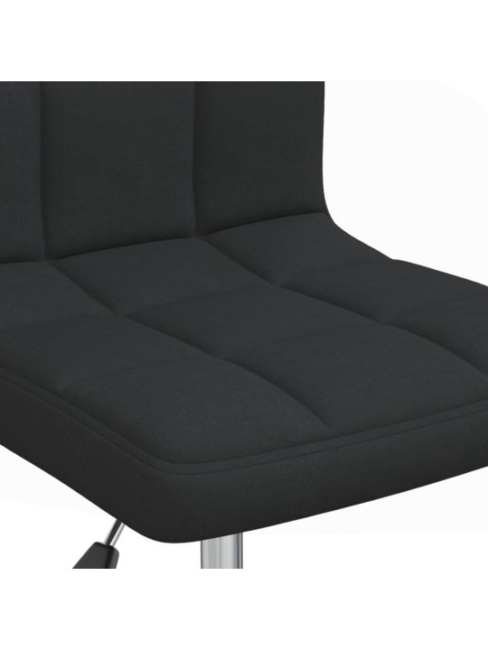 Otočná jídelní židle černá textil