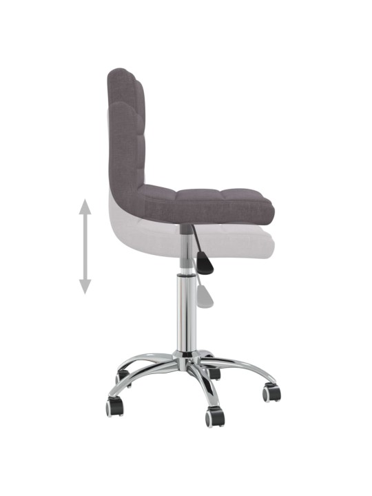 Otočná jídelní židle taupe textil