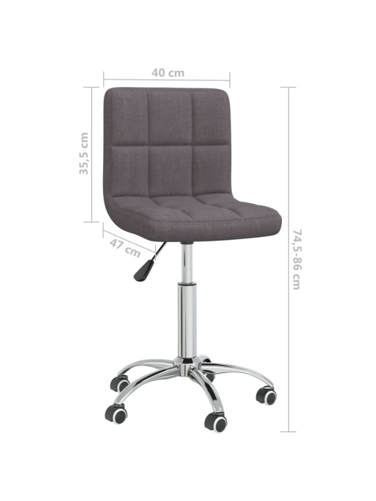 Otočná jídelní židle taupe textil