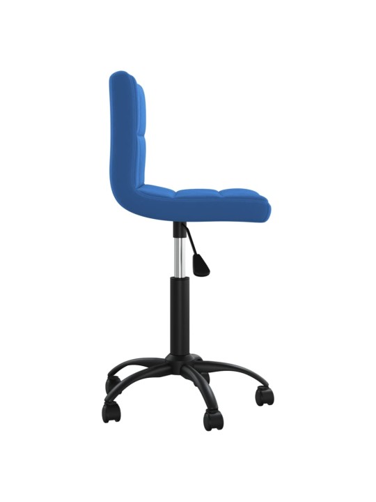 Otočná jídelní židle modrá samet