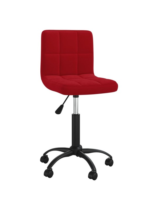 Otočná jídelní židle vínová samet