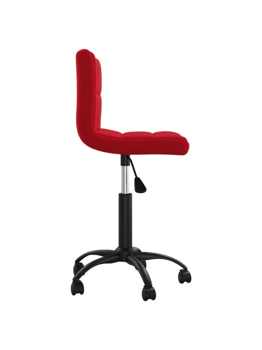 Otočná jídelní židle vínová samet