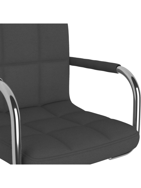 Jídelní židle tmavě šedá textil