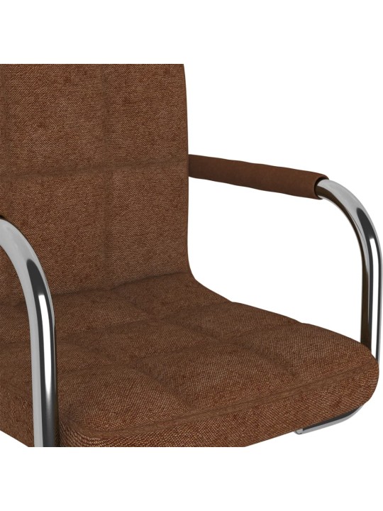 Jídelní židle hnědá textil