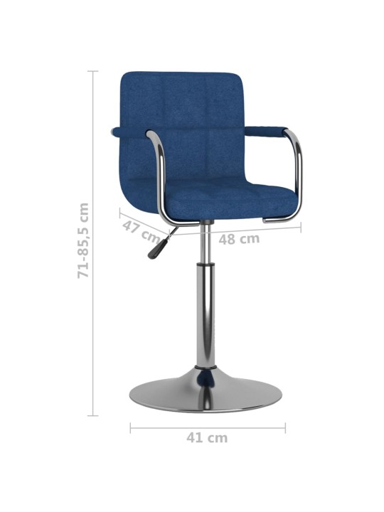 Jídelní židle modrá textil