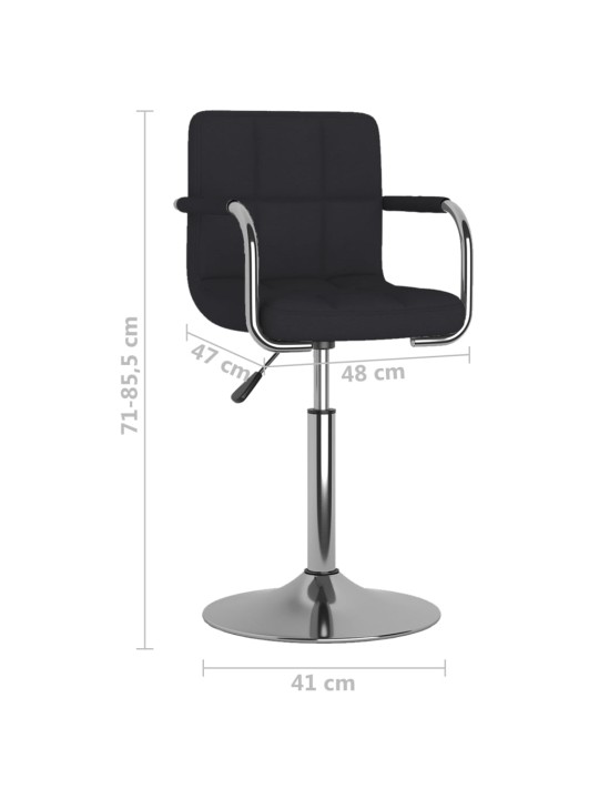 Jídelní židle černá textil