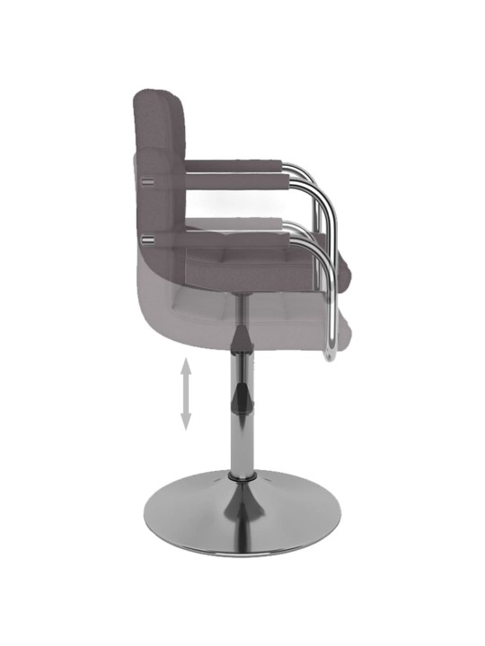 Jídelní židle taupe textil