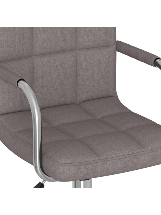 Otočná jídelní židle taupe textil