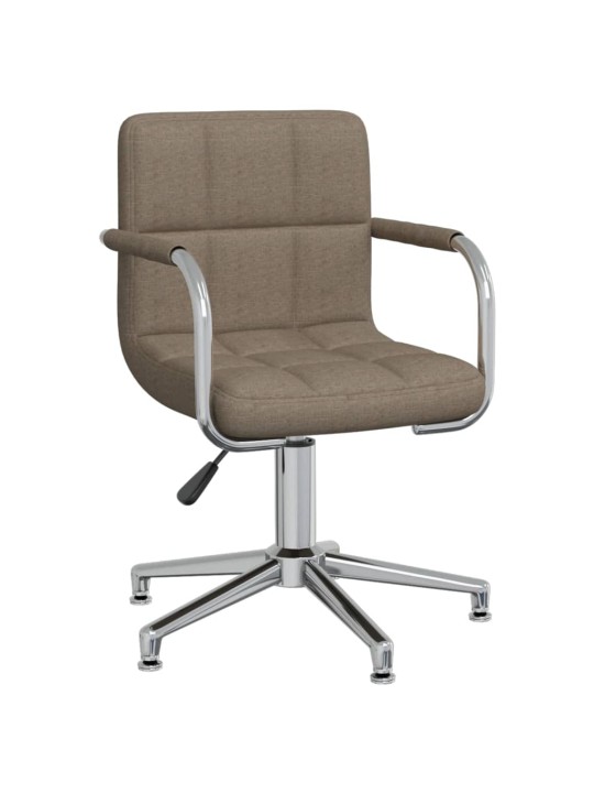 Otočná jídelní židle taupe textil