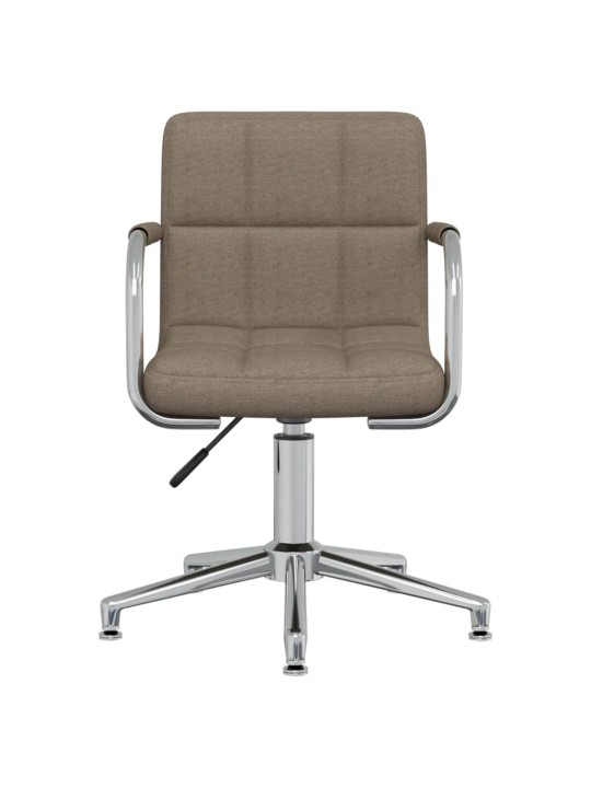 Otočná jídelní židle taupe textil