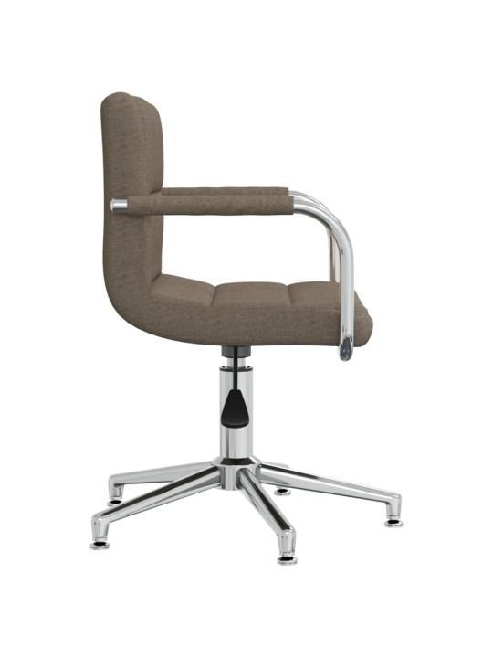 Otočná jídelní židle taupe textil