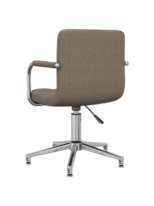 Otočná jídelní židle taupe textil