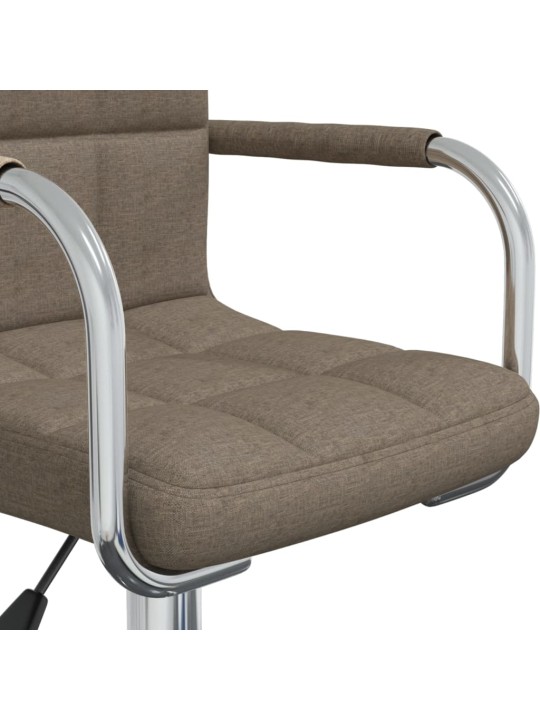 Otočná jídelní židle taupe textil
