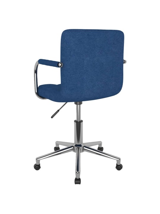 Otočná jídelní židle modrá textil