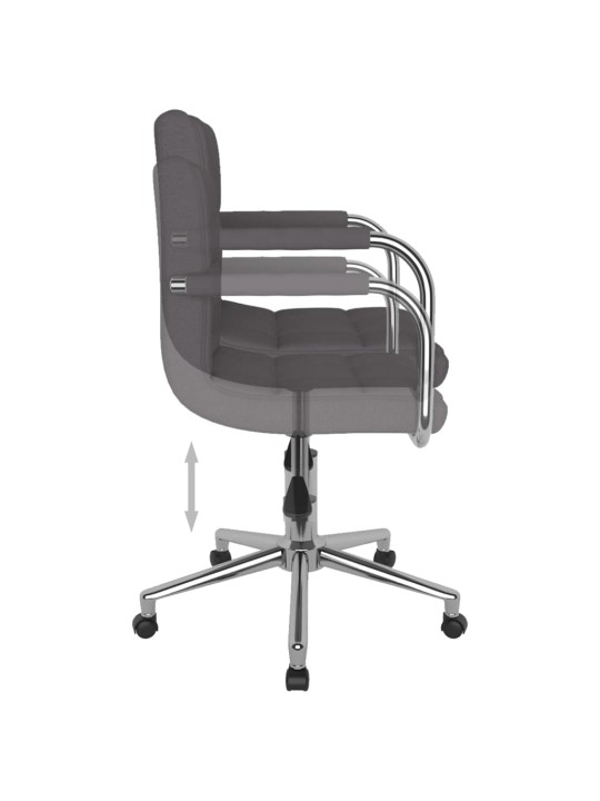 Otočná jídelní židle taupe textil