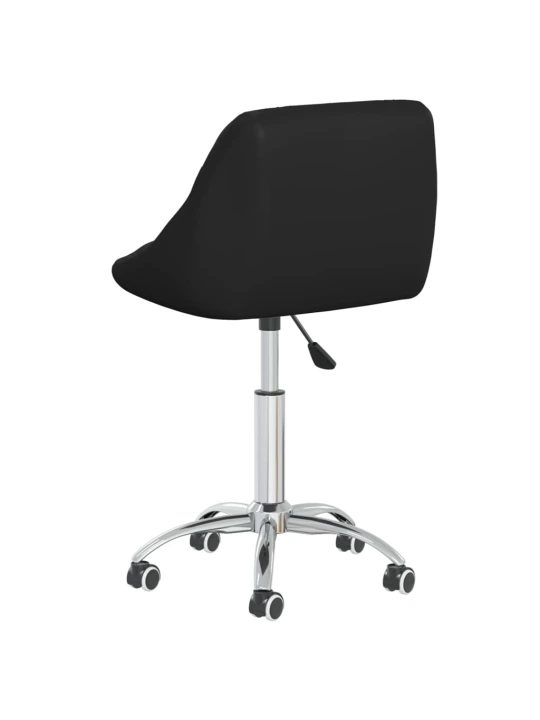 Otočné jídelní židle 6 ks černé umělá kůže