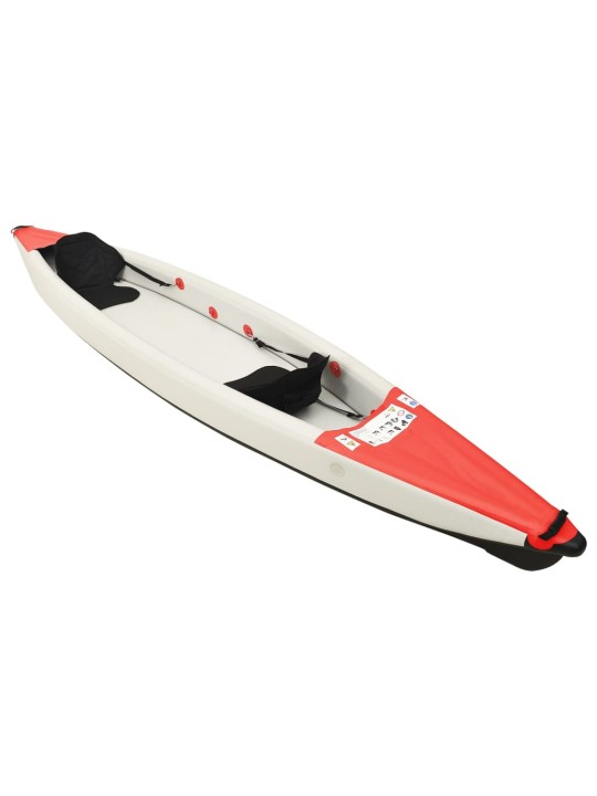 Nafukovací kajak červený 424 x 81 x 31 cm polyester