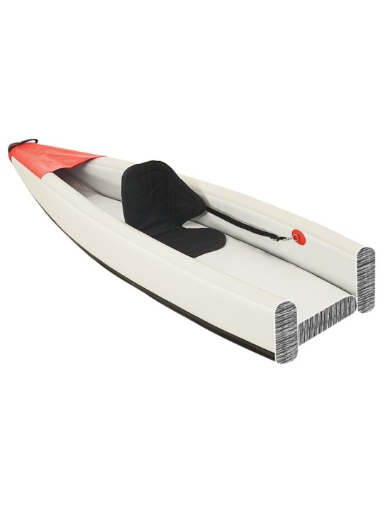 Nafukovací kajak červený 424 x 81 x 31 cm polyester