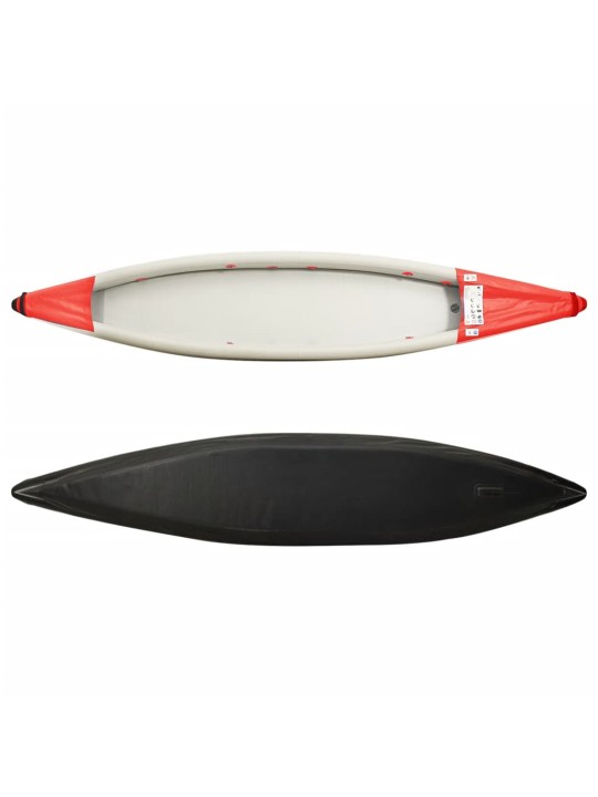 Nafukovací kajak červený 424 x 81 x 31 cm polyester