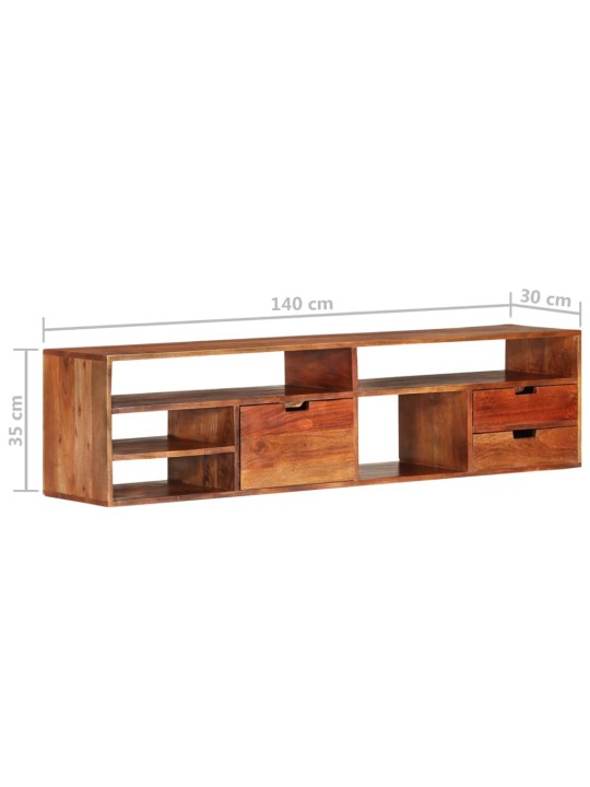 TV stolek 140 x 30 x 35 cm masivní akáciové dřevo