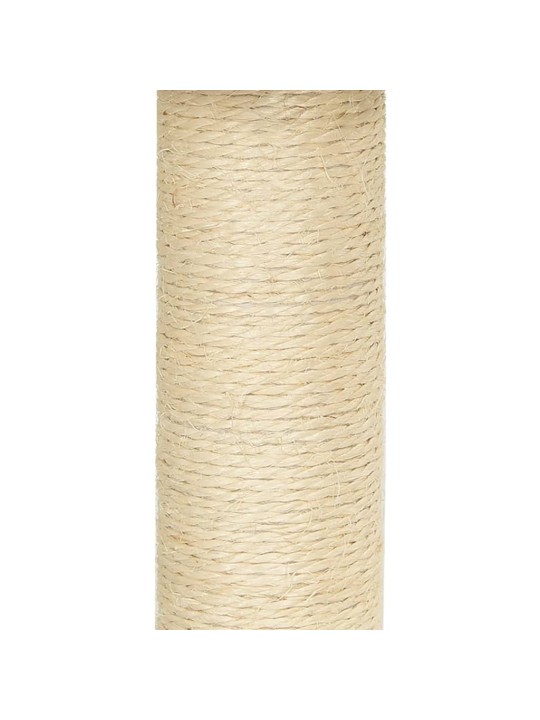 Škrabadlo pro kočky se sisalovými sloupky světle šedé 92 cm