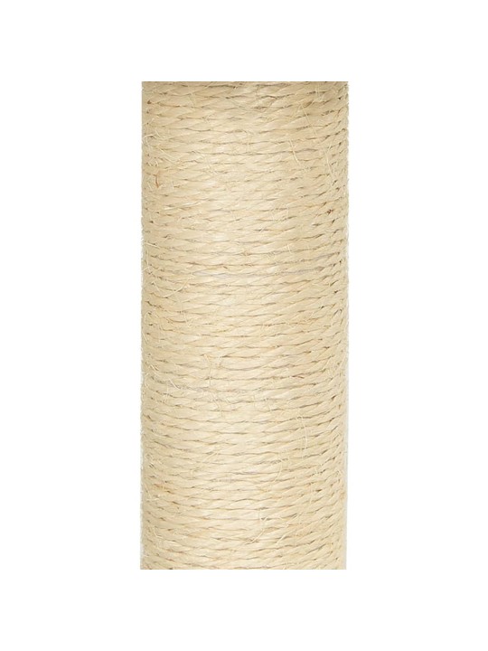Škrabadlo pro kočky se sisalovými sloupky tmavě šedé 92 cm
