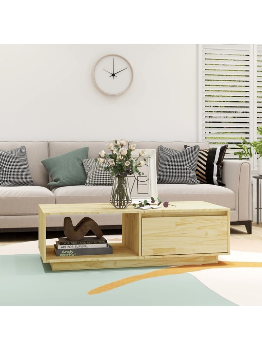 Konferenční stolek 110 x 50 x 33,5 cm masivní borové dřevo
