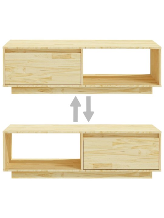 Konferenční stolek 110 x 50 x 33,5 cm masivní borové dřevo