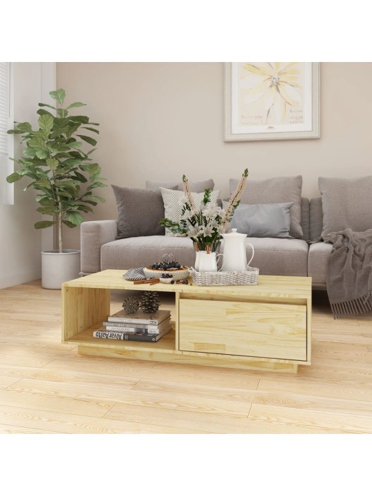 Konferenční stolek 110 x 50 x 33,5 cm masivní borové dřevo