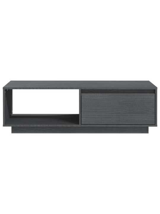 Konferenční stolek šedý 110 x 50 x 33,5 cm masivní borovice