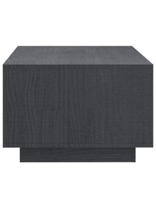 Konferenční stolek šedý 110 x 50 x 33,5 cm masivní borovice