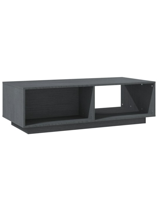 Konferenční stolek šedý 110 x 50 x 33,5 cm masivní borovice